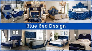 Blue Bed Design | F Collection #bed #beddesign #furniture #bluebed