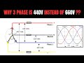 Why 3 Phase is Considered as 440V Instead of 660V ??