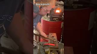 Mitch the Farrier Forging old horse shoes into hoof picks #farrier #blacksmithing #horse