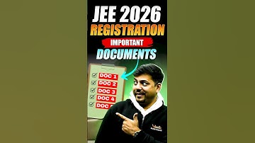 URGENT🚨Keep These DOCUMENTS Ready before JEE 2026 Registration✅ #shorts #jee2026 #important