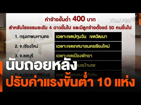 นับถอยหลัง ปรับค่าแรงขั้นต่ำล่าสุด l จับตารอบทิศ l 2 เม.ย. 67