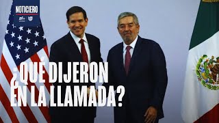 Marco Rubio habla con canciller mexicano Juan Ramón de la Fuente sobre temas de seguridad