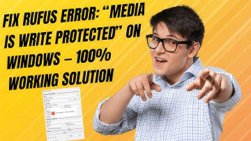 Fix Rufus Error: “Media Is Write Protected” on Windows — 100% Working Solution