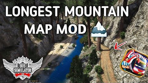 NEW LONGEST MOUNTAIN ROAD MAP MOD For Bus Simulator Indonesia|| Bussid Map Mod #mountainmap #mapmod