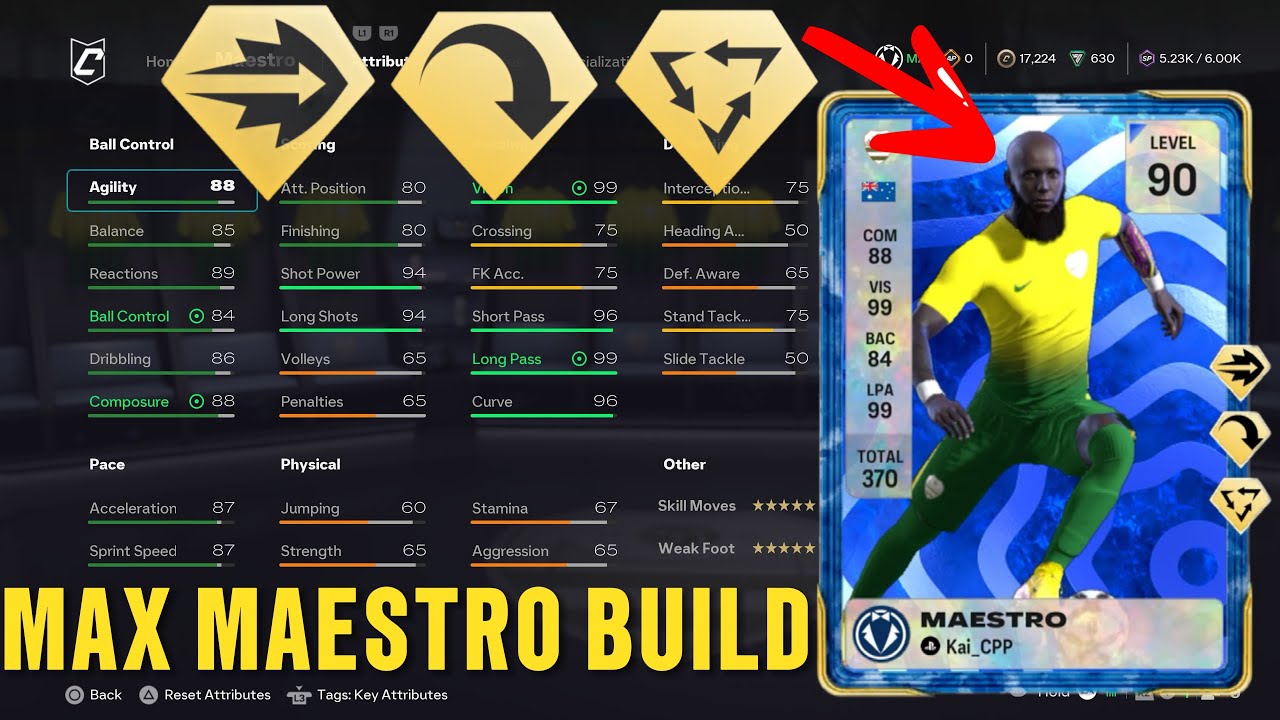 NEW* 90 MAX LEVEL MAESTRO CM BUILD ! Pro Clubs FC 26 ! - YouTube