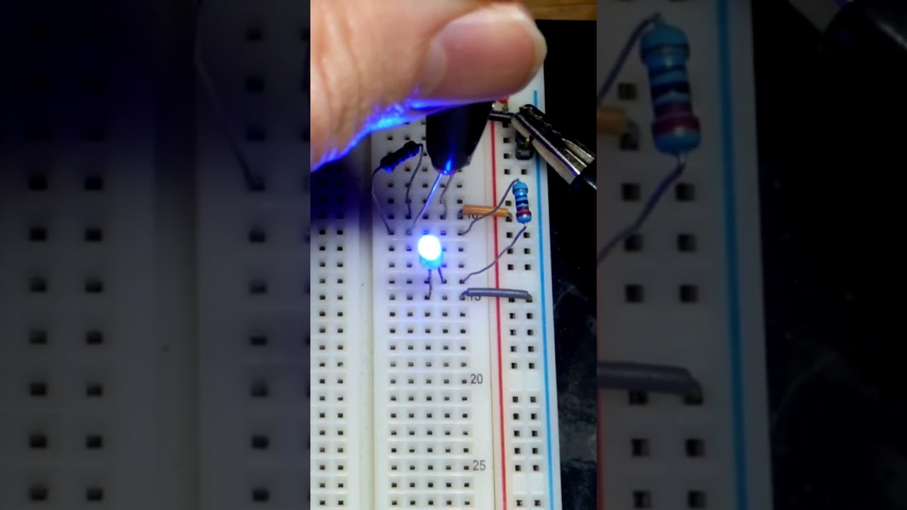 How To Set A Minimum Current With A LDR Light Dependent Resistor