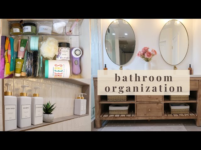 At Home With Vicki, Master Bathroom Organizing Ideas
