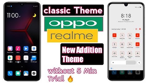 How To Apply classic Theme in oppo and realme  without 5 Min Trial Easy Tutorial