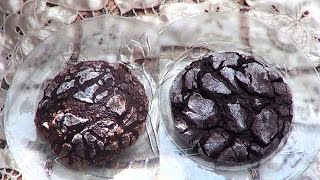 Шоколадное печенье с трещинками (рецепт с мукой). Шоколадное печенье с трещинками (рецепт с мукой).