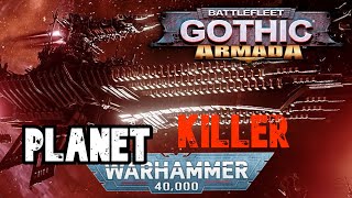 Meeting The Black Crusader At Last Abbadon's Planet Killer | Warhammer 40K Battlefleet Gothic Armada