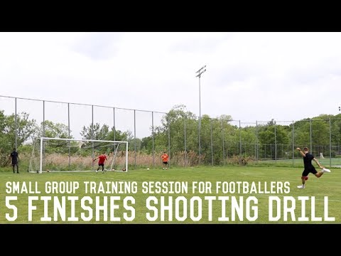 Multi Finishing, First Touch and Passing Drills For Footballers | Full Small Group Training Session