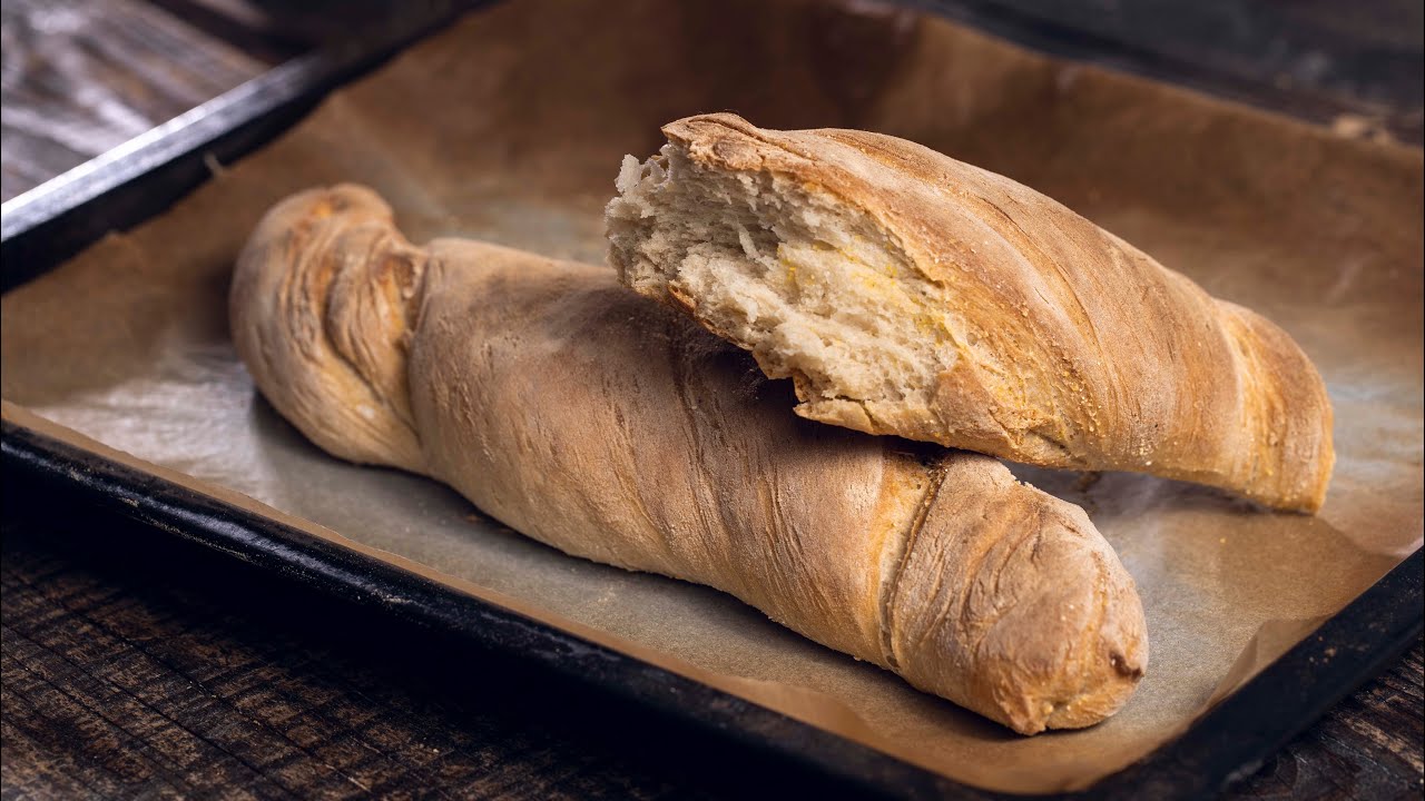 Easy Homemade Bread (4 ingredients) - YouTube
