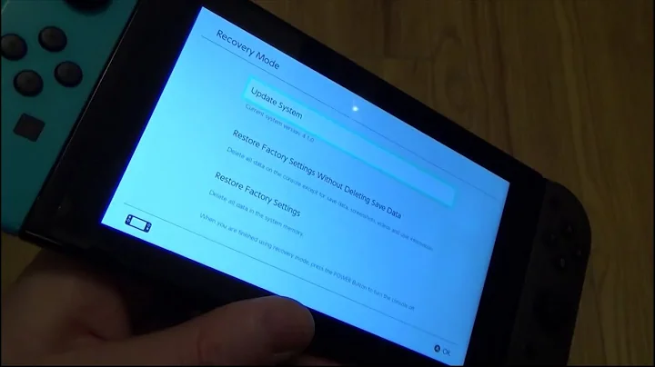 How to use 'Recovery Mode' on the Nintendo Switch to FIX Faults