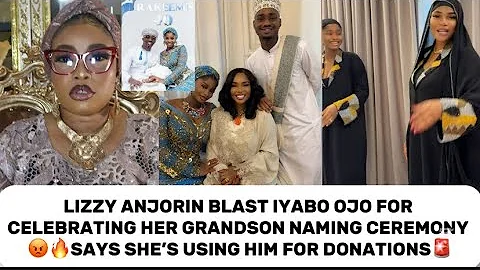 LIZZY ANJORIN BLAŚŤ IYABO OJO FOR CELEBRATING HER GRANDSON NAMING CEREMONY 😡🔥 
