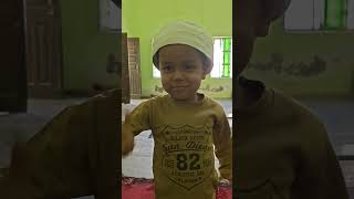 Little Cute Bacha in Madrasa 🥰 | Islamic Kids Video | Heart Touching Moment #shorts