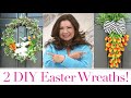 2 Easter Door Decor Projects: A Bunny Wreath And A Tulip Carrot