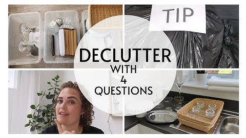 How to DECLUTTER an OVERWHELMING SPACE | Ask 4 questions | What to do with unwanted items