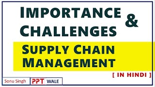 #3 SUPPLY CHAIN MANAGEMENT (Importance & Challenges) IN HINDI | Supply Chain | BBA/MBA | ppt
