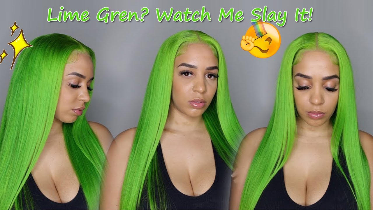 SLIME GREEN WIG 💚💚  Start to Finish INSTALL  🤩  TINASHE HAIR