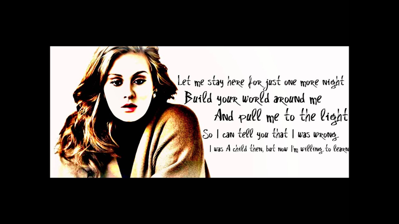 Adele I'll be Waiting (music and lyrics) YouTube