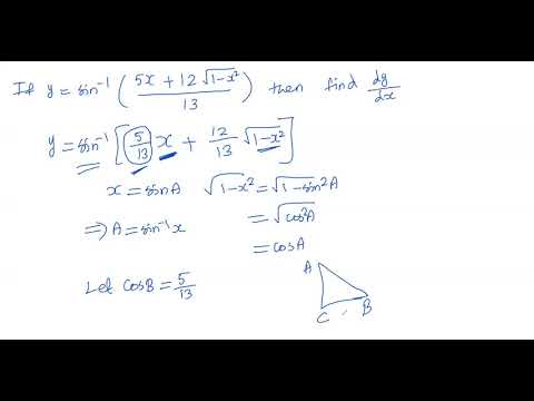 If Y Sin 1 5x 12 Square Root 1 X 2 13 Then Find Dy Dx Youtube
