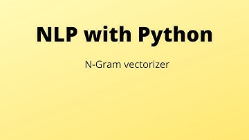 N-Gram vectorizer