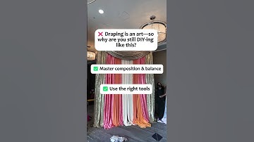 Draping is an Art—Stop DIY-ing Like an Amateur! | #backdropdecorationideas