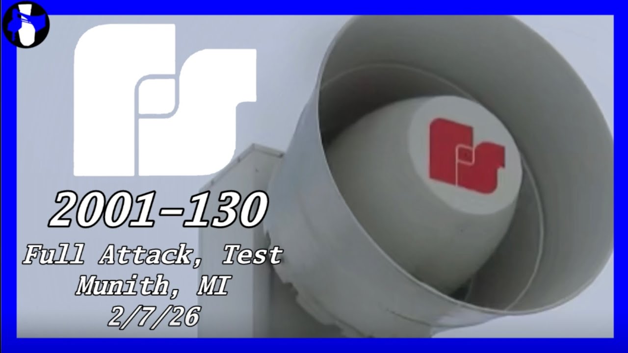 Munith, MI | Federal Signal 2001-130 Full Attack, Test | 2/7/26