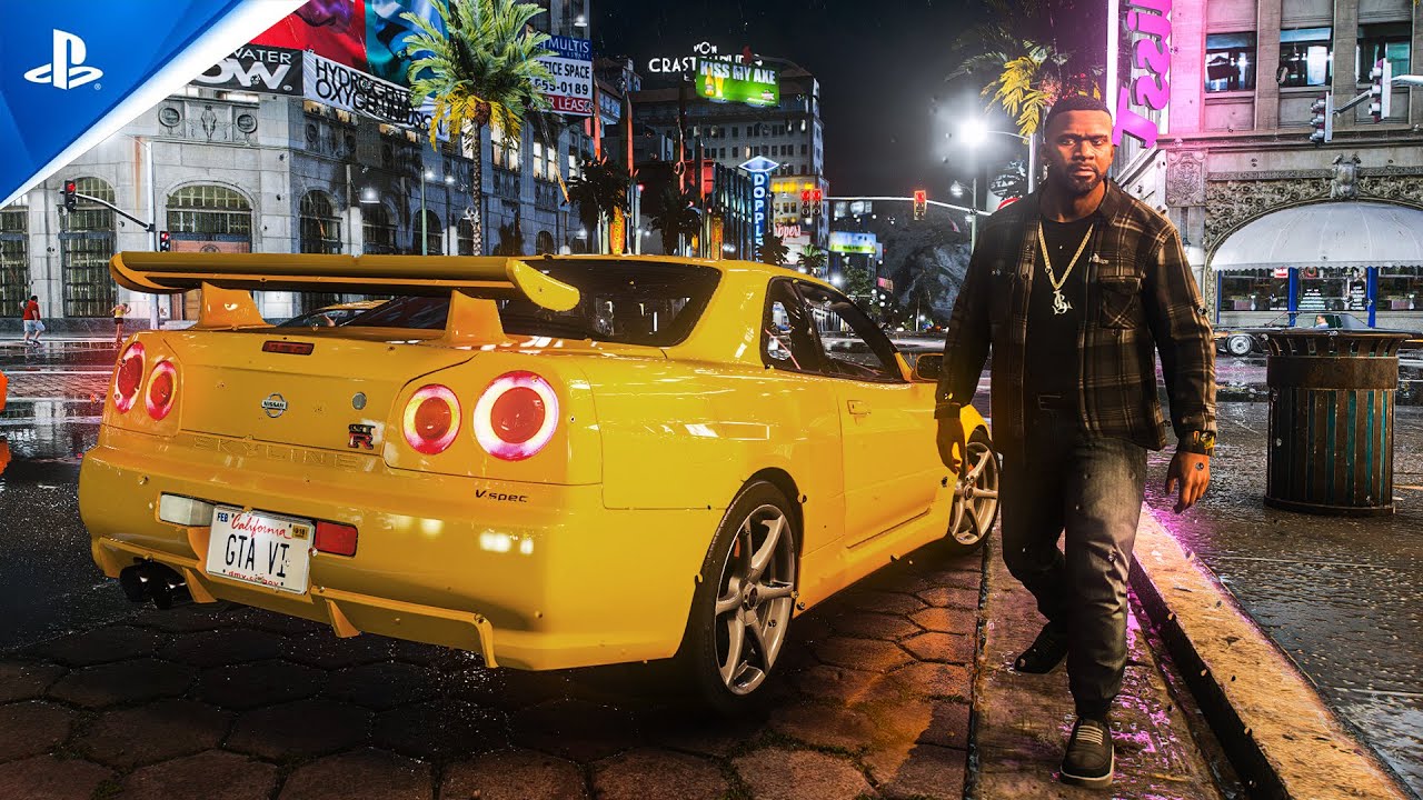 GTA 6 Graphics Nissan Skyline GT R R34 Gameplay Next Gen Graphics 
