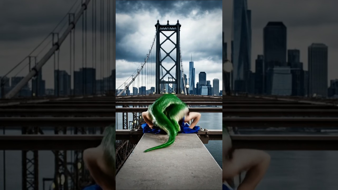 Snake Turns Into Girl on Bridge | Realistic Cinematic Transformation