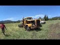 1956 Detroit 6 71 powered FWD truck moving for first time ...