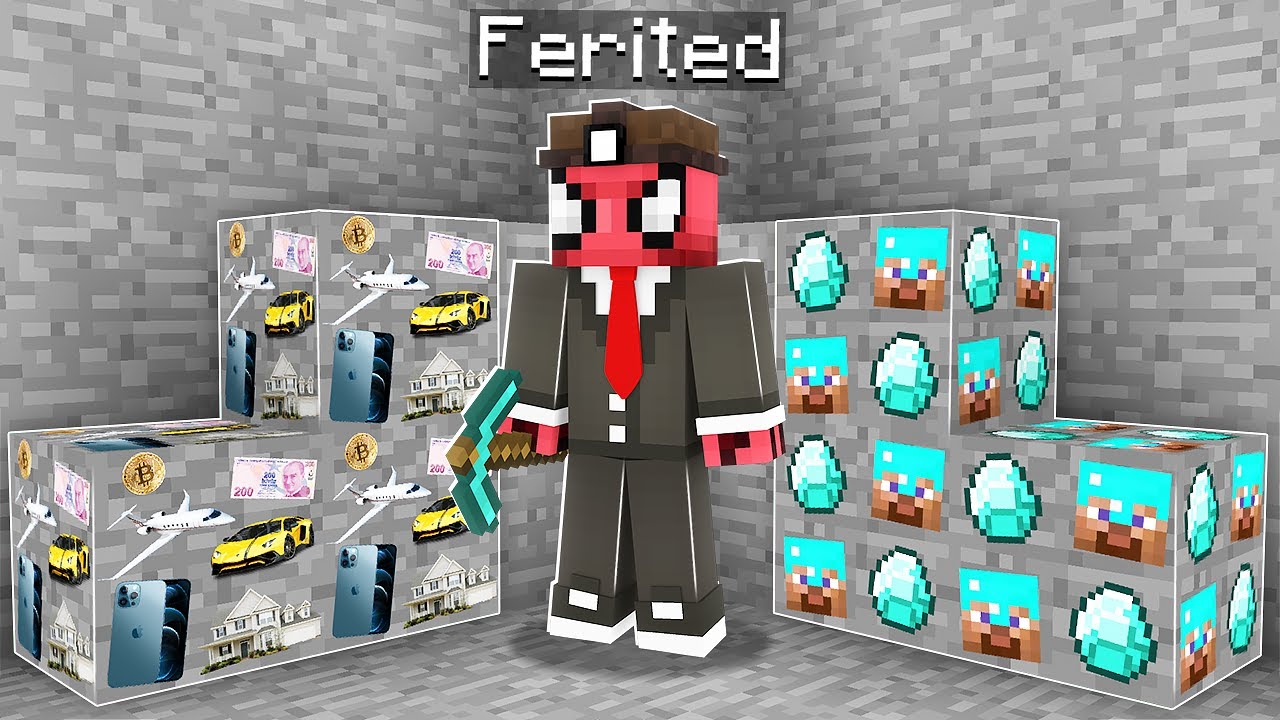 FERİTED VS MİLYONER MADENİ 🤑 - Minecraft