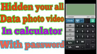 Hidden all data in calculator || photo video hidden || new method 2018 screenshot 5