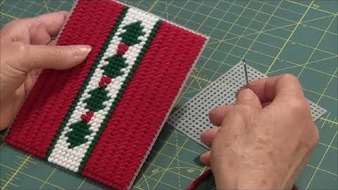 Slanted Gobelin Stitch (Plastic Canvas Stitch)