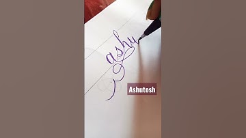 requested name ashutosh📝#short #subscribetomychannel #calligraphyart