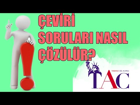 ÇEVİRİ SORULARI NASIL ÇÖZÜLÜR? - ECE HOCA.