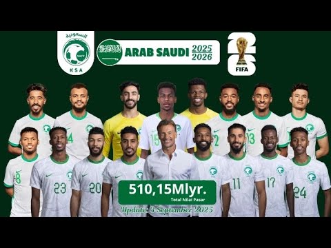 AWAN4D x ABLBET - Skuad Arab Saudi Kualifikasi Piala Dunia FIFA 2026