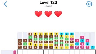 Nonogram Color Level 123-124 Walkthrough Gameplay Android,iOS 
