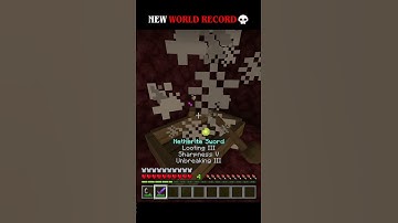 New world record speedrun💀 #minecraft #speedrun