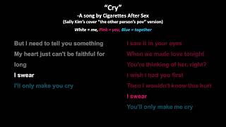 Cigarettes After Sex – Cry (Duet Version - Male Part Only) | Cover | (the other person’s pov)