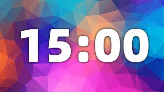 15 Minutes Countdown Timer With Ticking Sound &Alarm Clock Sound.
