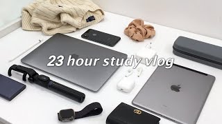 23 Hours Study for Finals Week 1ㅣI broke my sleep cycle myself for finals week