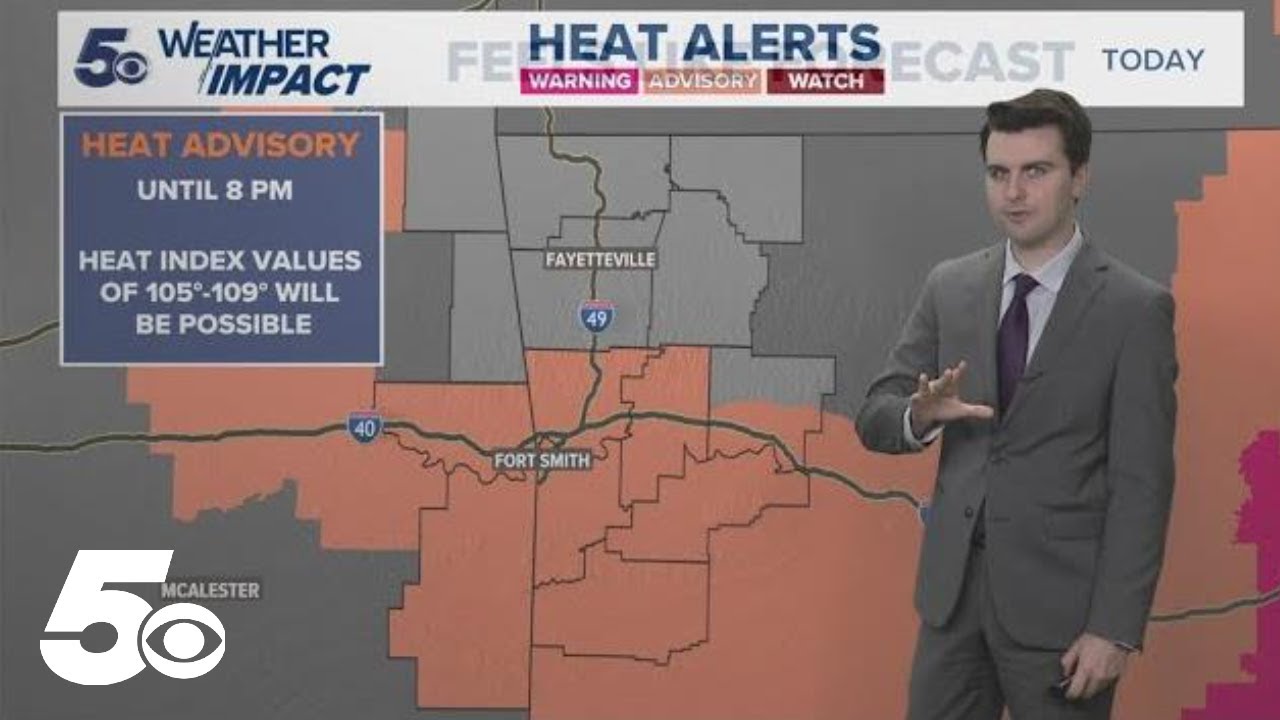 Latest Weather | Hot and humid conditions lead to heat advisory - YouTube