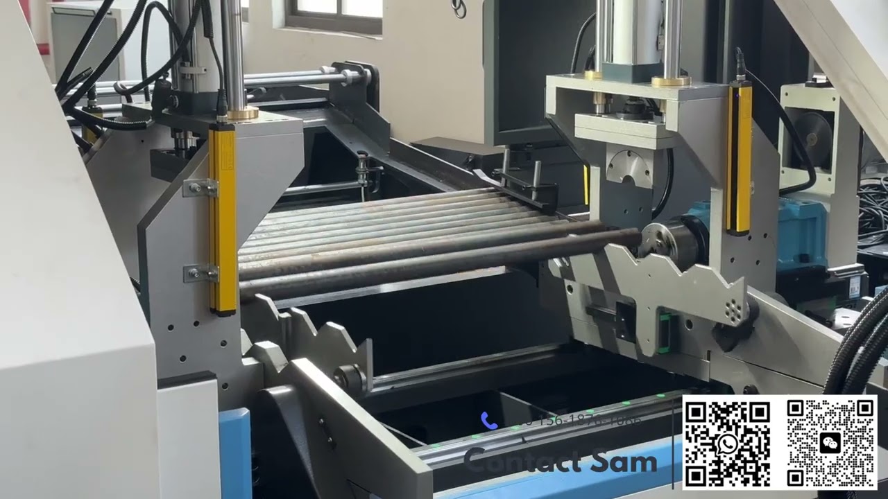 Double end chamfering machine for round bar