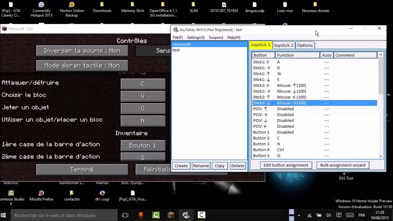 Comment jouer a minecraft avec sa manette ps3 , xbox,free 