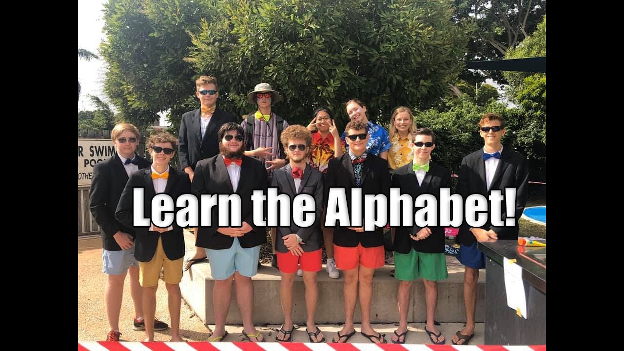 learn the alphabet with my high school friend group!