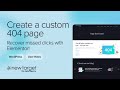 How to Create a Custom 404 Page in WordPress Using Elementor
