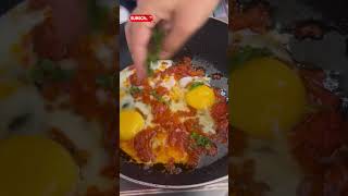 Tomato 🍅 Omelette 🍳 #shorts