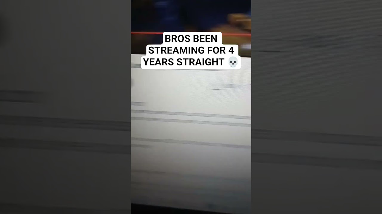 HES BEEN STREAMING 24/7 FOR 4 YEARS STRAIGHT 💀