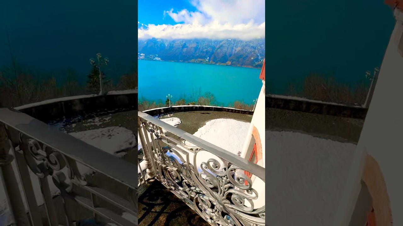 SCENIC WINTER❄️ROAD TO GIESSBACH WATERFALL |BREATHTAKING LAKE BRIENZ VIEW 💙